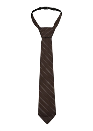 Mocca pin stripe tie Mocca HAUTE L'AMITIÈ